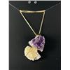 Image 2 : Amethyst and Citrine Necklace RETAIL $350