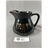 Image 1 : Large Vintage Black Teachers Whisky Jug, Made In England. Approx. 5" Tall