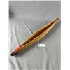 Image 1 : Vintage WestCoast Native Carved "Beaver" Canoe. Signed On Bottom. Approx. 23 1/2" Long