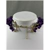 Image 2 : Vintage 3 Strand Purple Beaded Necklace