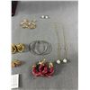 Image 2 : Lot of Ladies Vintage Earrings and Necklaces w/ Pendants