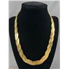 Image 2 : Very Nice Ladies Gold Tone Necklace w/ Matching Cuff Bracelet