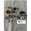 Image 1 : Bag w/ Lot Of Vintage Costume Rings