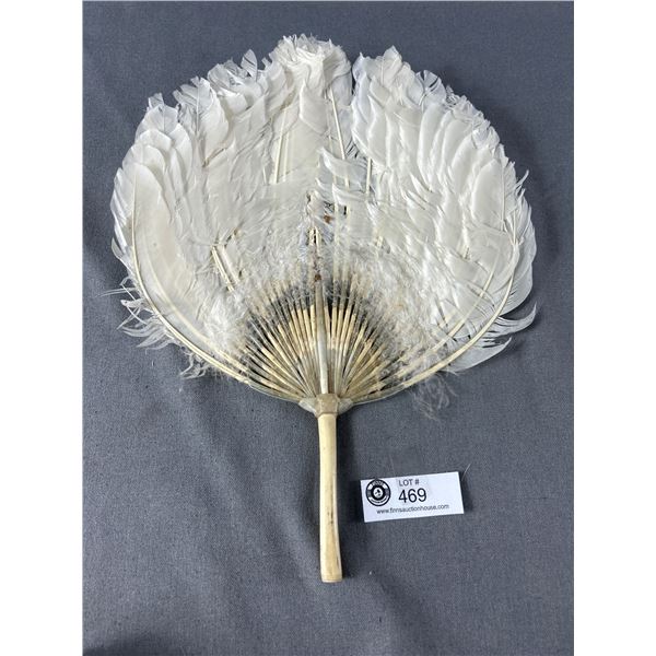 Rare Early 1900's Original Ostrich Feather Fan