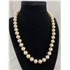 Image 1 : Vintage Blue Pearls Choker Necklace. Hand Knotted Between Pearls. Original Closure