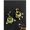 Image 2 : 3 Pairs of Ornate Vintage Dangle Earrings all Original Patina