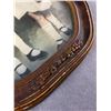 Image 2 : Antique Bubble Glass Frame w/ Picture of 2 Young Girls