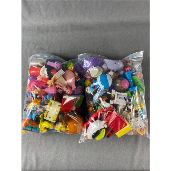 2 Bags Of Vintage Kids Toys, Peanuts, My Little Pony, Starwars Etc