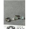 Image 2 : Vintage Black Crystal Earrings - Western Germany & Aurora Drop Crystal Earrings