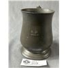 Image 2 : Antique Georgian 1818-1820's, Pewter Tavern/ Pub Imperial Size Mug In Honest Condition.