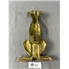 Image 2 : Large 1920's Brass Fire Dog End. Approx. 13 1/2" L. Very Heavy