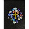 Image 1 : Bag of Murano Millefiori Italy Beads + Cross Pendant