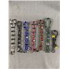 Image 1 : Bag of Genuine Gemstone Beads Magnetic Bracelets