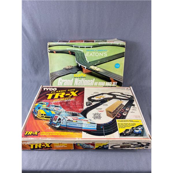 2 Vintage Racetracks in Original Boxes, Eatons and Tico, Both Look Complete NO SHIPPING