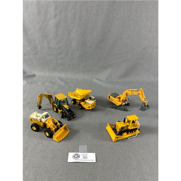 Lot Of Die Cast Metal Construction Vehicles. 3 Are Made By ERTL