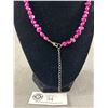 Image 2 : Genuine Pink Fresh Water Pearl Necklace, 17-20" Long