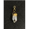 Image 1 : Genuine Natural Clear Quartz Pendant. MSRP $280.00