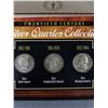 Image 2 : 20th Century Silver Quarter Colllection In Display Box w/ COA