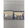 Image 1 : 2 1968 New Zealand Specimen Coin Sets In Original Box