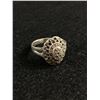 Image 2 : Antique Sterling Marcasite Ring Sz. 6 3/4 & Old Sterling Marcasite Ring Sz. 8