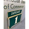 Image 2 : Vintage Canadian Bank Of Commerce Changeable Calendar. Approx. 10" x 14 1/2"