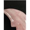 Image 2 : Large 4.5" Rose Quartz Moon Face. MSRP $680.00