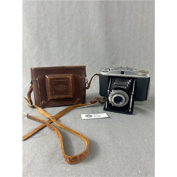 Vintage AGFA Isolette II Camera, Made In Germany w/ Occupied Japan Leather Case