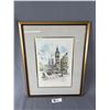 Image 1 : Mid-Century Dutch Impressionist Jan Korthals 'Big Ben London' 15" x 19" Framed