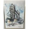 Image 2 : Mid-Century Dutch Impressionist Jan Korthals 'Tower bridge London' 15" x 19" Framed