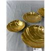 Image 2 : 6 Vintage Royal Winton 'Golden Age' Art Deco Design Shell Shaped Dishes