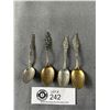 Image 1 : 4 Sterling Silver Collectible Spoons