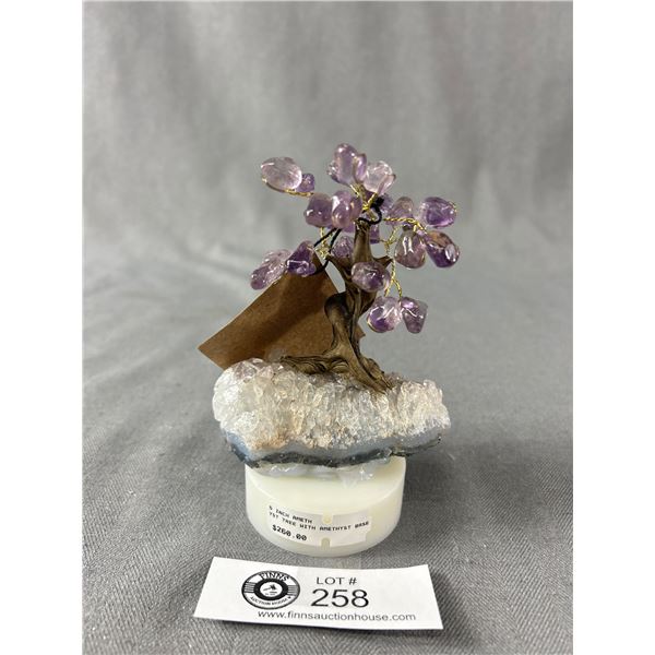 5" Amethyst Tree w/ Amethyst Base. MSRP 260.00