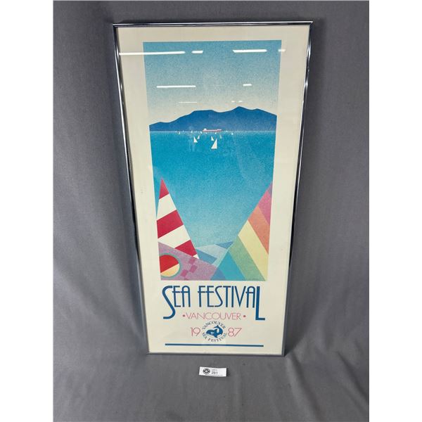 Fabulous 1987 Vancouver Sea Festival Colourful Framed Print