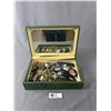 Image 1 : Vintage Mirrored Jewelry Box Of Watches. Some Vintage