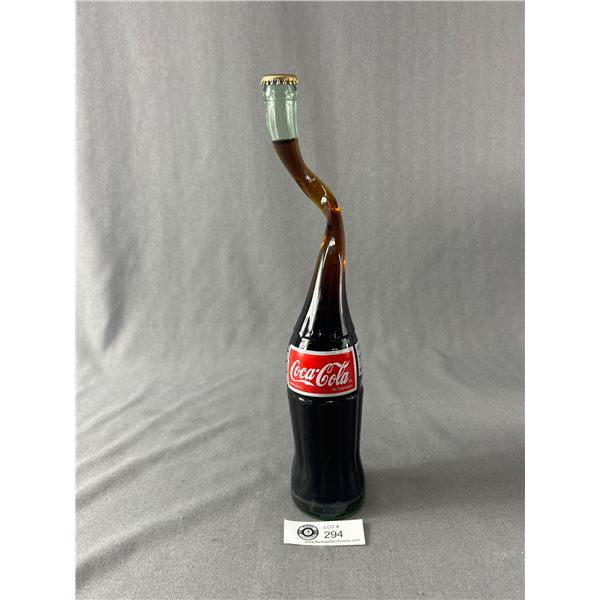 Full  Cola Bottle W/ Fun Twisted Top Full From Mexico