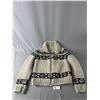 Image 1 : Child Sized Hand Made Cowichan Zip-Up Sweater