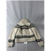 Image 2 : Child Sized Hand Made Cowichan Zip-Up Sweater