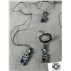 Image 2 : 5 Hand Crafted Stone Giraffe & 1 Rhino Pendants w/ String Necklaces