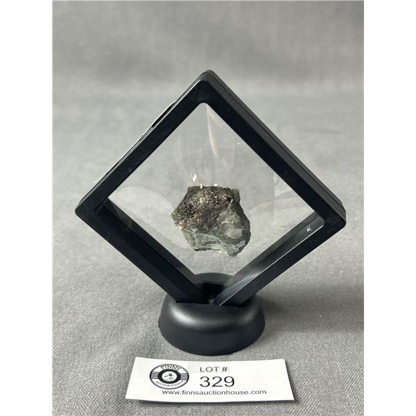 Natural Rough Emerald w/ Black Tourmaline Specimen. MSRP $480.00