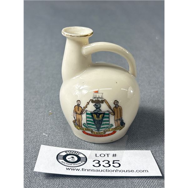 1920's Porcelain Jug  W.B. Saunders Jeweller Vancouver BC