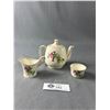 Image 2 : 3 Pc Royal Winton Miniature Teaset. 1930's "Scottish Thistle"