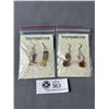 Image 1 : 2 Pairs Of Hand Crafted Sterling Silver Ear Wires w/ Sea Glass. By Phat Bear, Vancouver Island MSRP 