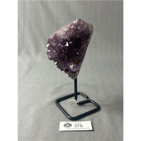 7" Amethyst Cluster w/ Inclusion. MSRP $1600.00