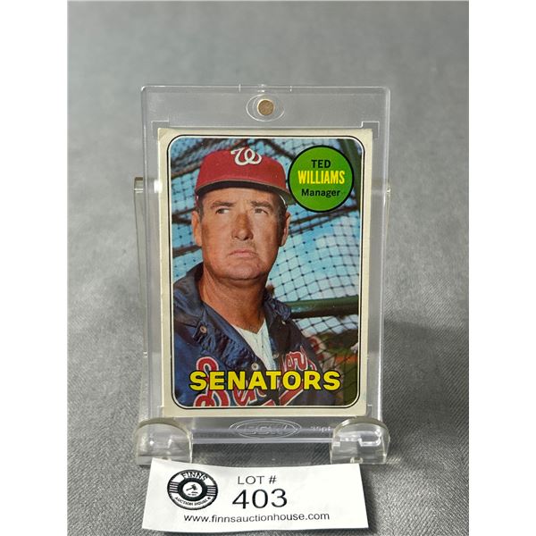 1969 Topps Ted Williams MLB Card #650