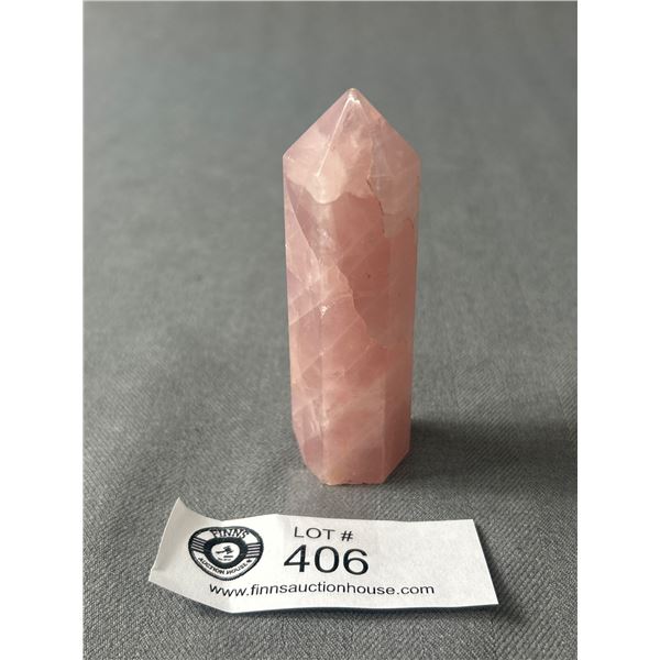 3 1/2" H Rose Quartz Point Crystal