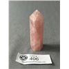 Image 1 : 3 1/2" H Rose Quartz Point Crystal