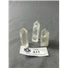 Image 1 : 3- 2" H Crystal Quartz Points