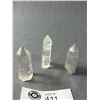 Image 2 : 3- 2" H Crystal Quartz Points