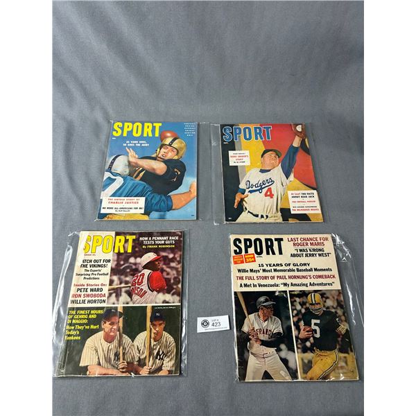 4 Vintage Sport Magazines In Bag