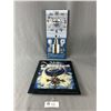 Image 1 : 2 Edmonton Oilers Battery Operated NHL Clocks - 14" x 6" & 10" x 12"